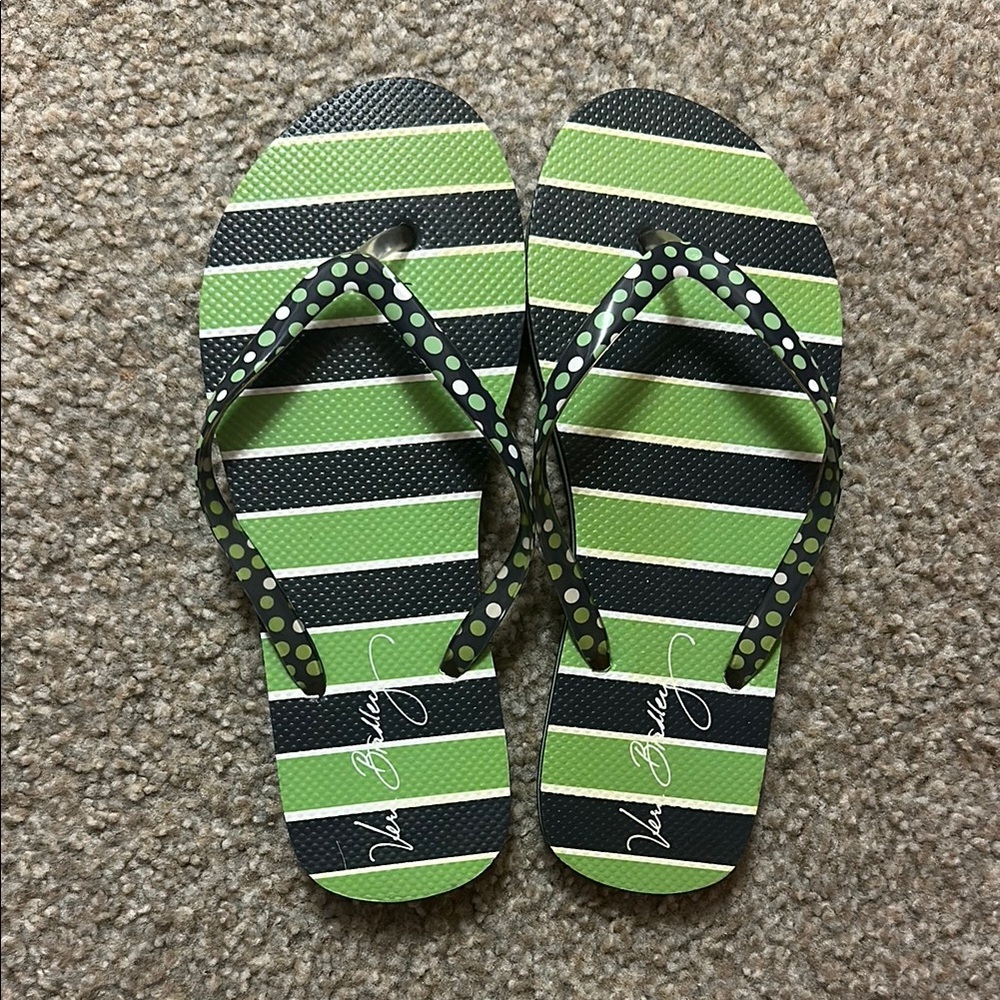 Vera Bradley Striped Flip Flops